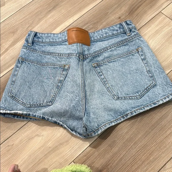 Alexander Wang Shorty High Rise Denim Sz 30 - Picture 3 of 6